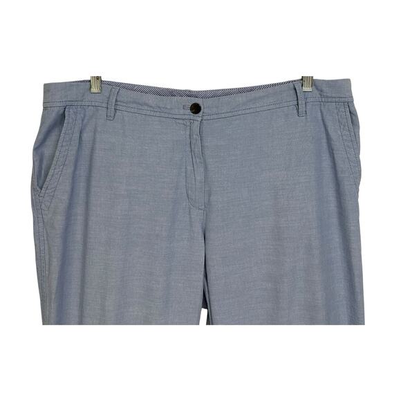 Talbots Relaxed Chino Pants Classic Chambray Blue Plus Size 16W - Picture 4 of 8